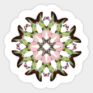 butterflies mandala Sticker